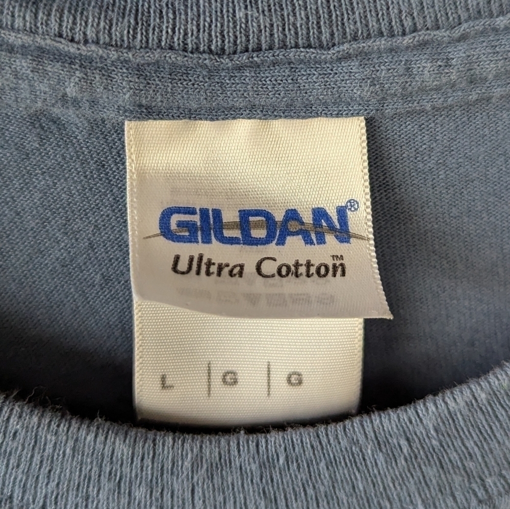 Gildan Colorado 14ers Mountains List Short Sleeve T-Shirt Unisex Large Blue - Picture 5 of 7